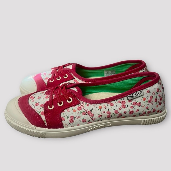 KEEN Floral Maderas Rose Pink Size 6 EUC - Picture 5 of 9